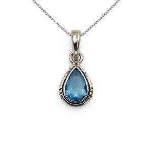 Aquamarine Teardrop S925 Pendant